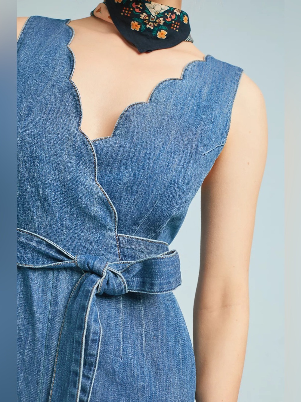 Pilcro Anthropologie Wide-Leg Denim Jumpsuit - Picture 3 of 4